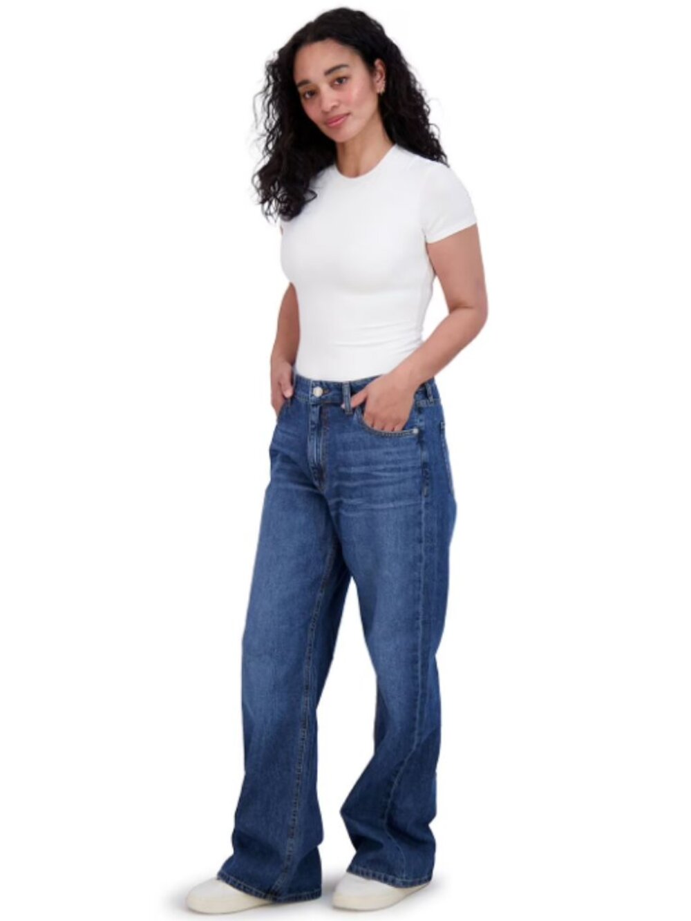 Aeropostale Women's High Rise Wide Leg Jean